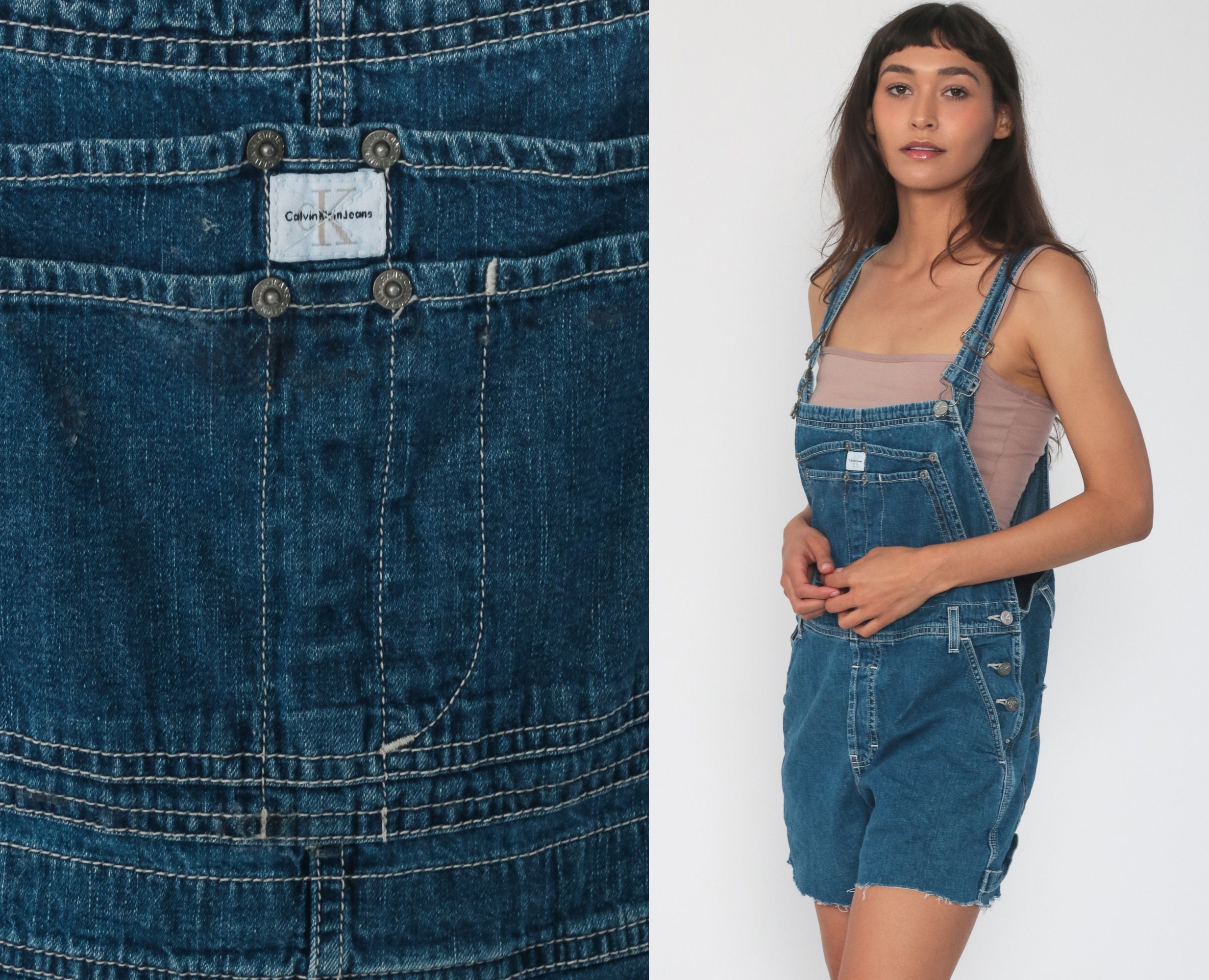 Introducir 78+ imagen calvin klein short overalls - Thptnganamst.edu.vn