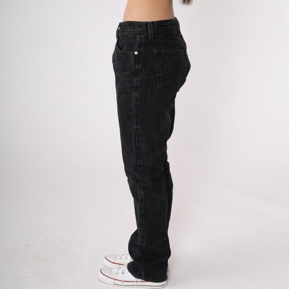 90s Guess Jeans Black Boyfriend Jeans Mid Rise Wa… - image 3