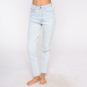 90s Guess Jeans High Waisted Tapered Jeans Retro Light Stone Wash Denim Pants Boho Grunge Mom Jeans Hippie Summer 1990s Vintage Small S