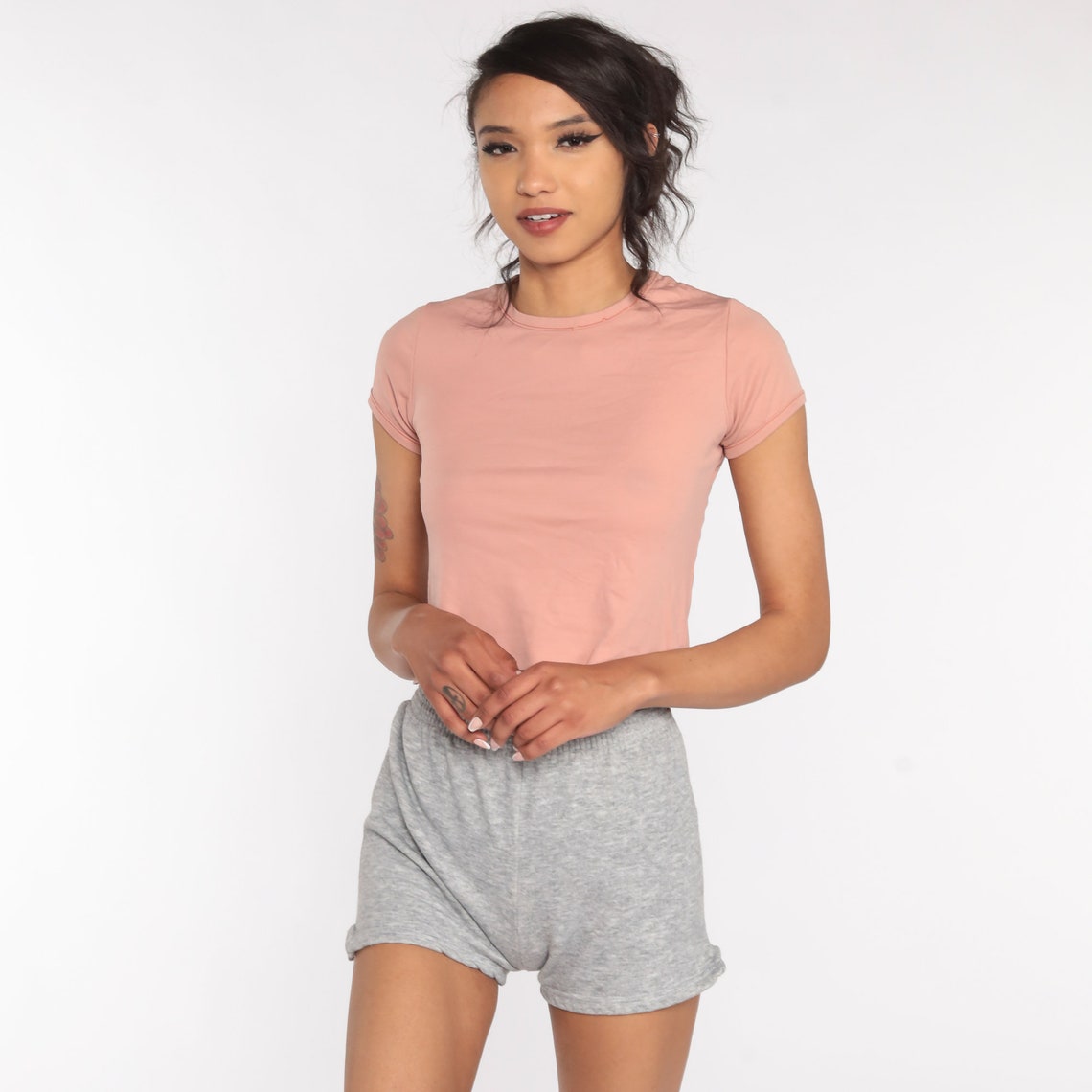 plt grey sweat shorts