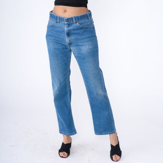 Bootcut Levis Jeans 90s Denim Pants Faded Worn Le… - image 4