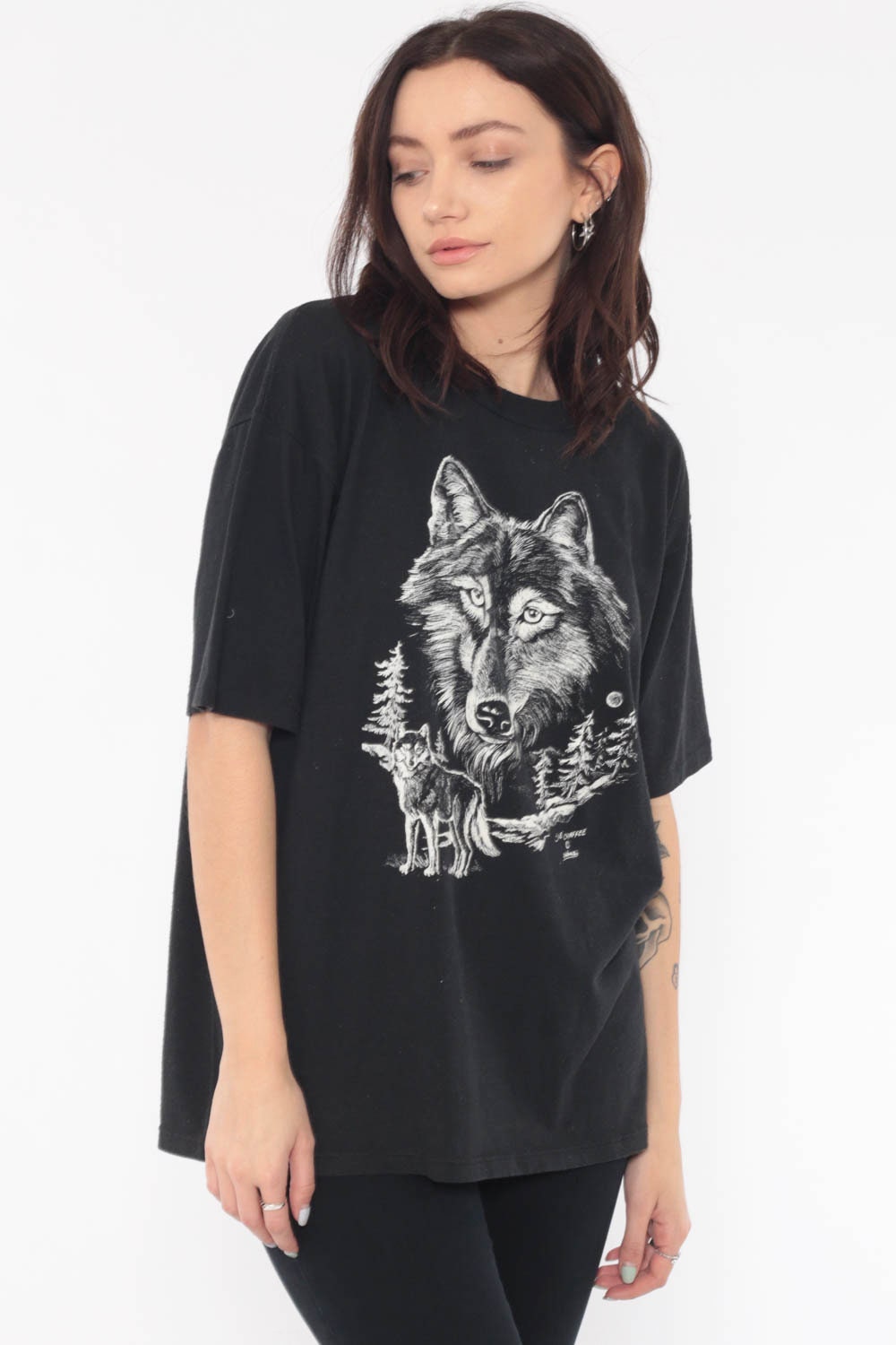 wolf tshirt women