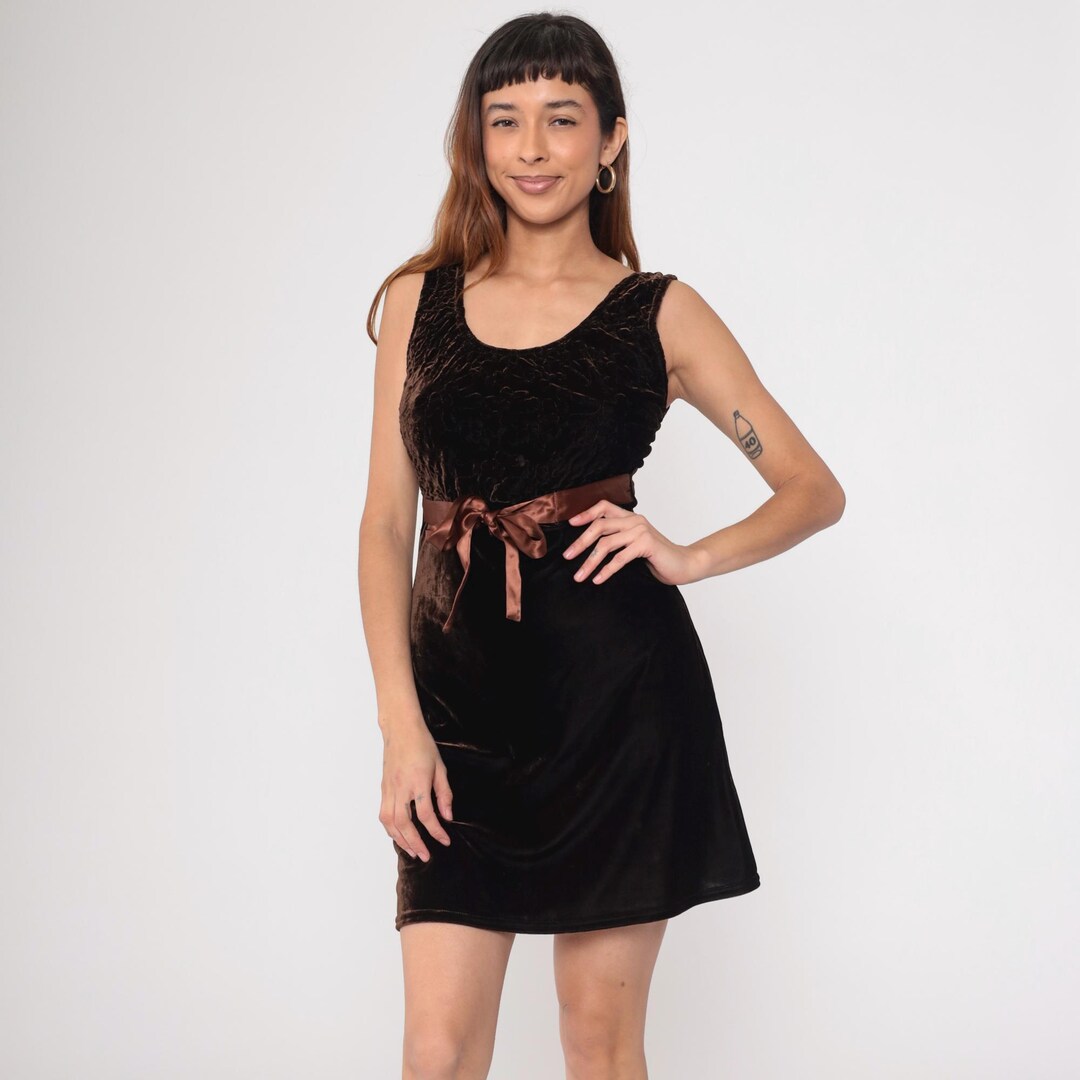 santana mini dress burgundy Stassie Brown Leather 23 Incredible Spring Outfits Size:UK-14 / XL