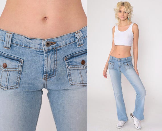 パンツ 00s archive NICOLE flare denim jeans y2k 00s archive flare denim pants indigo y2k - メルカリ