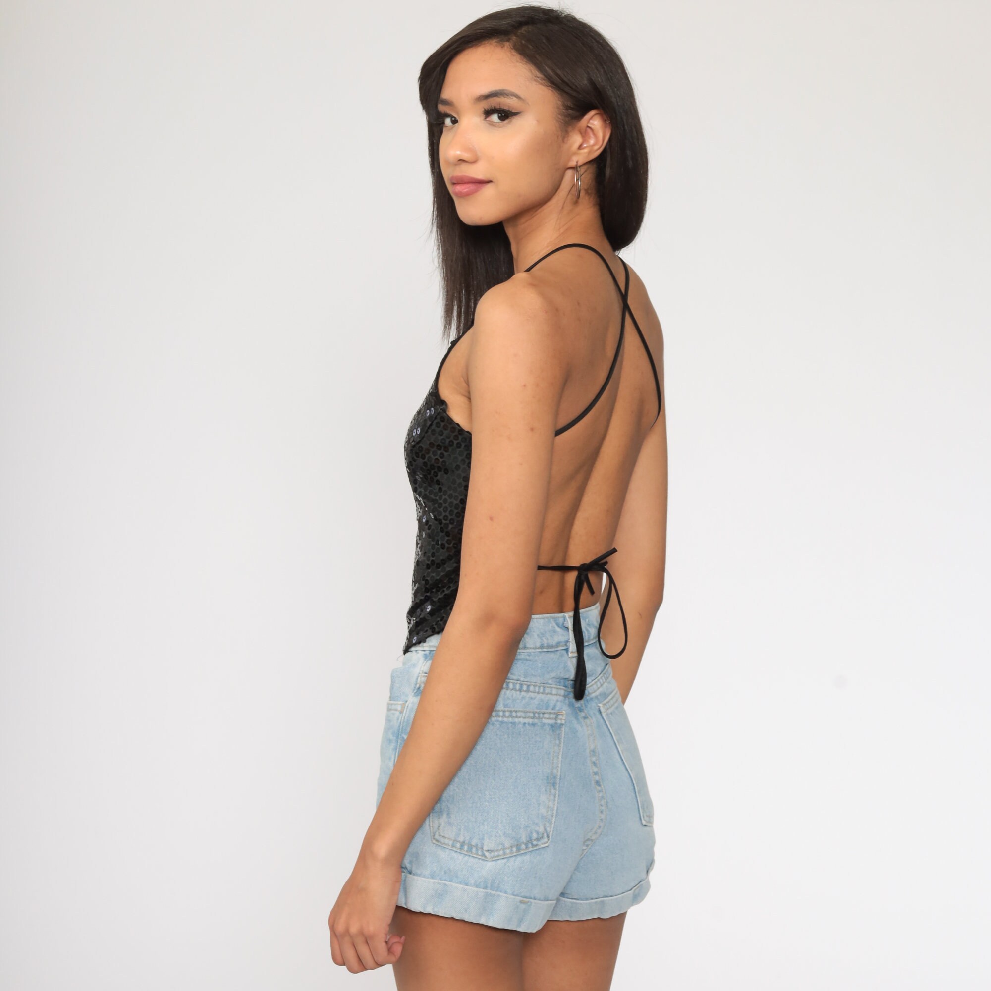 black y2k tank top