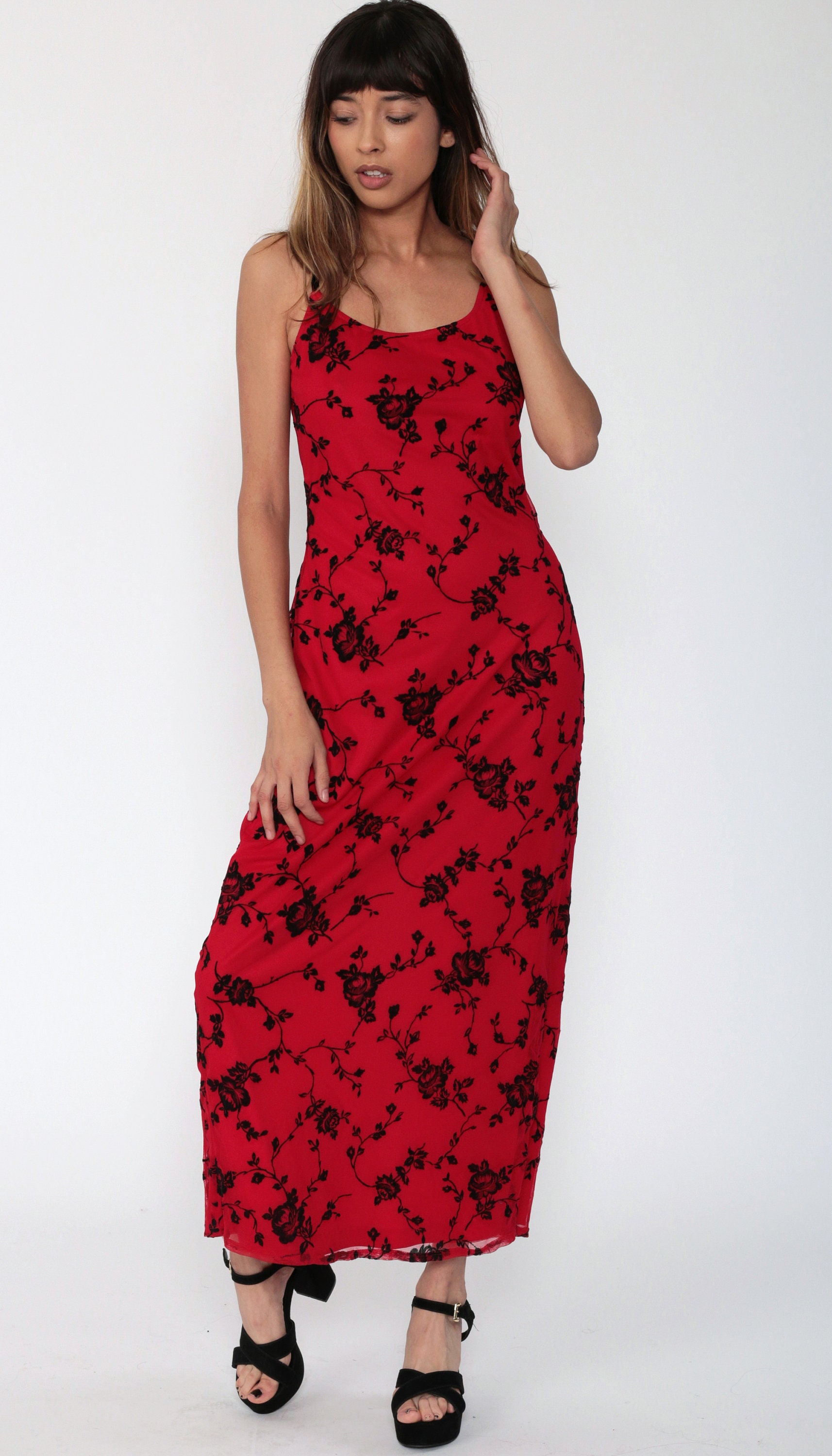 90's style floral dresses