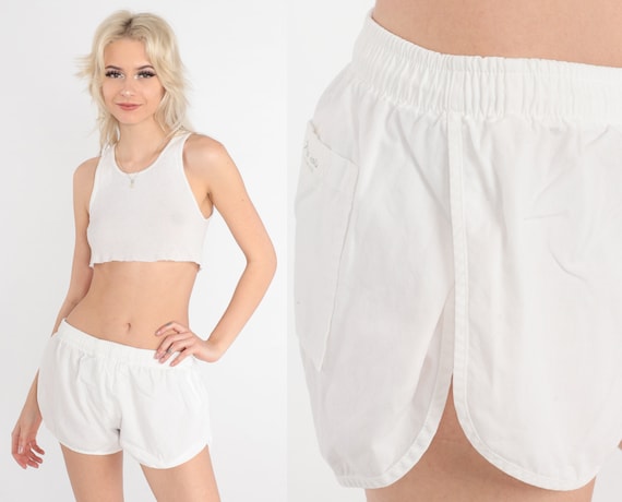 White Swim Shorts 90s Kolohe Hawaiian Swim Trunks… - image 1