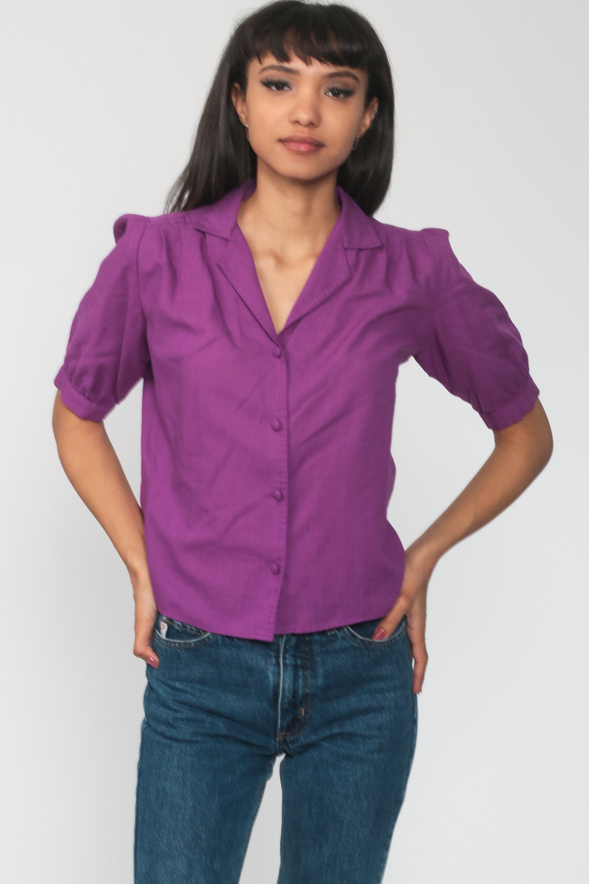 purple top womens uk