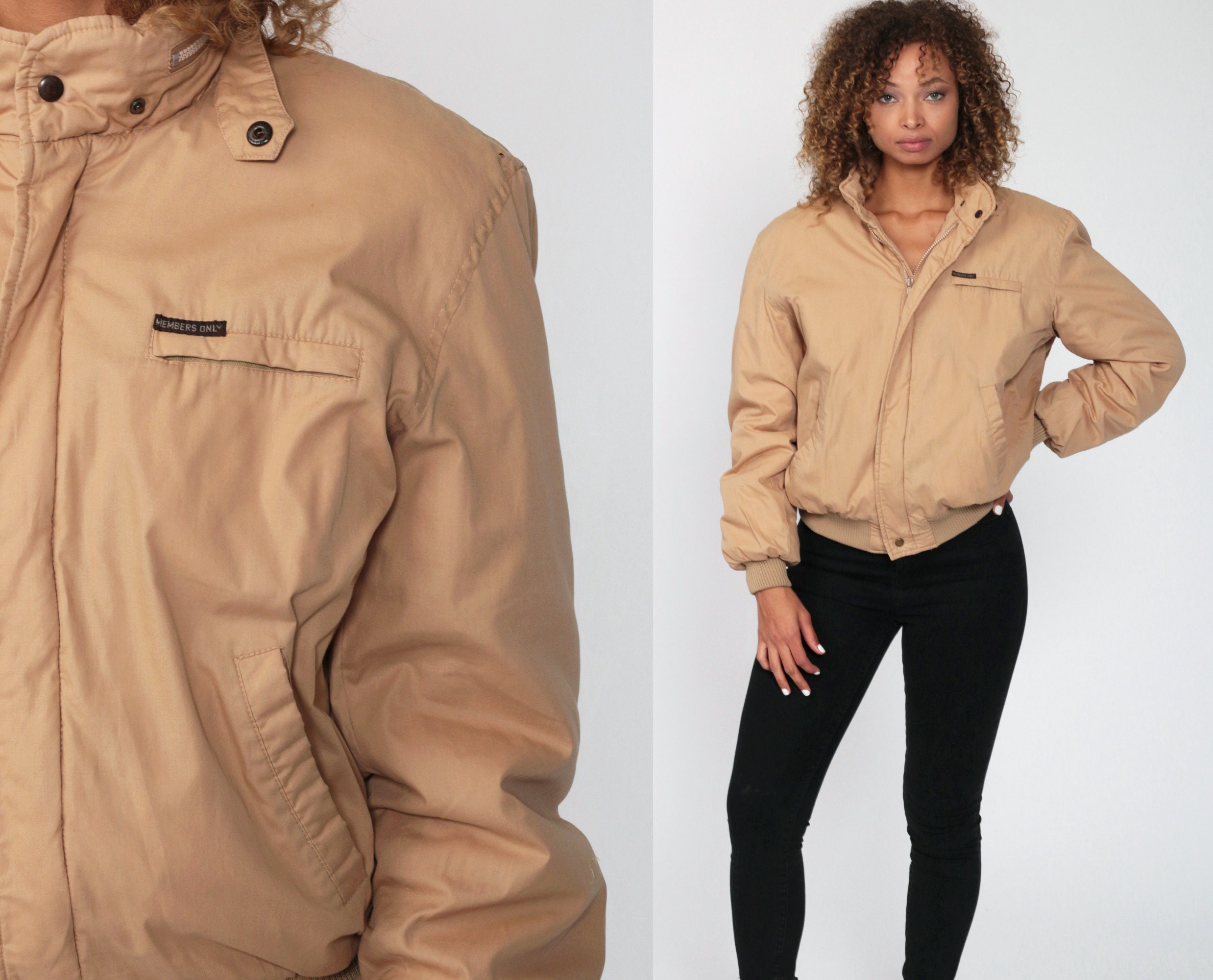 tan members only jacket