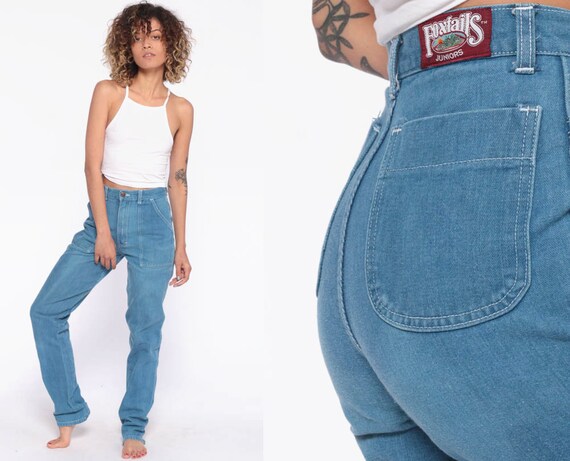 1970s high waisted jeans