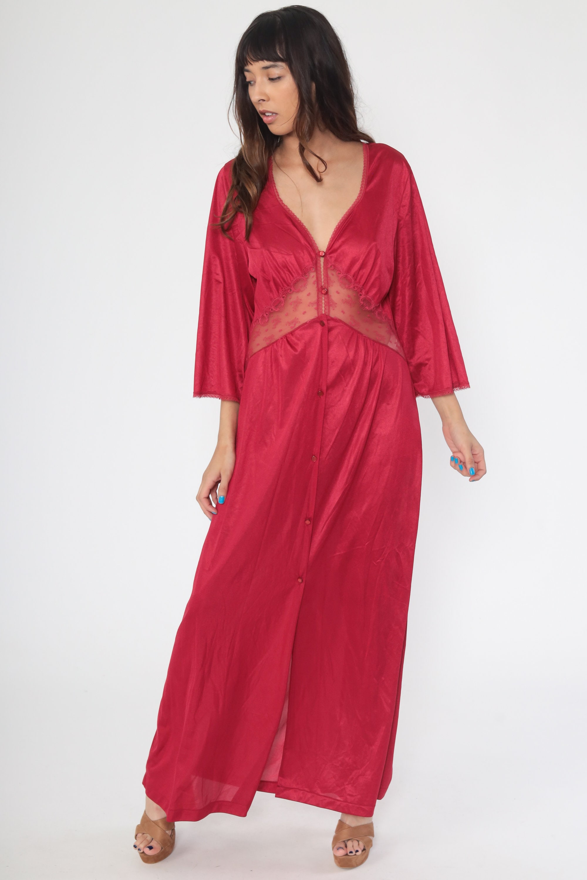 maxi nightgown with sleeves