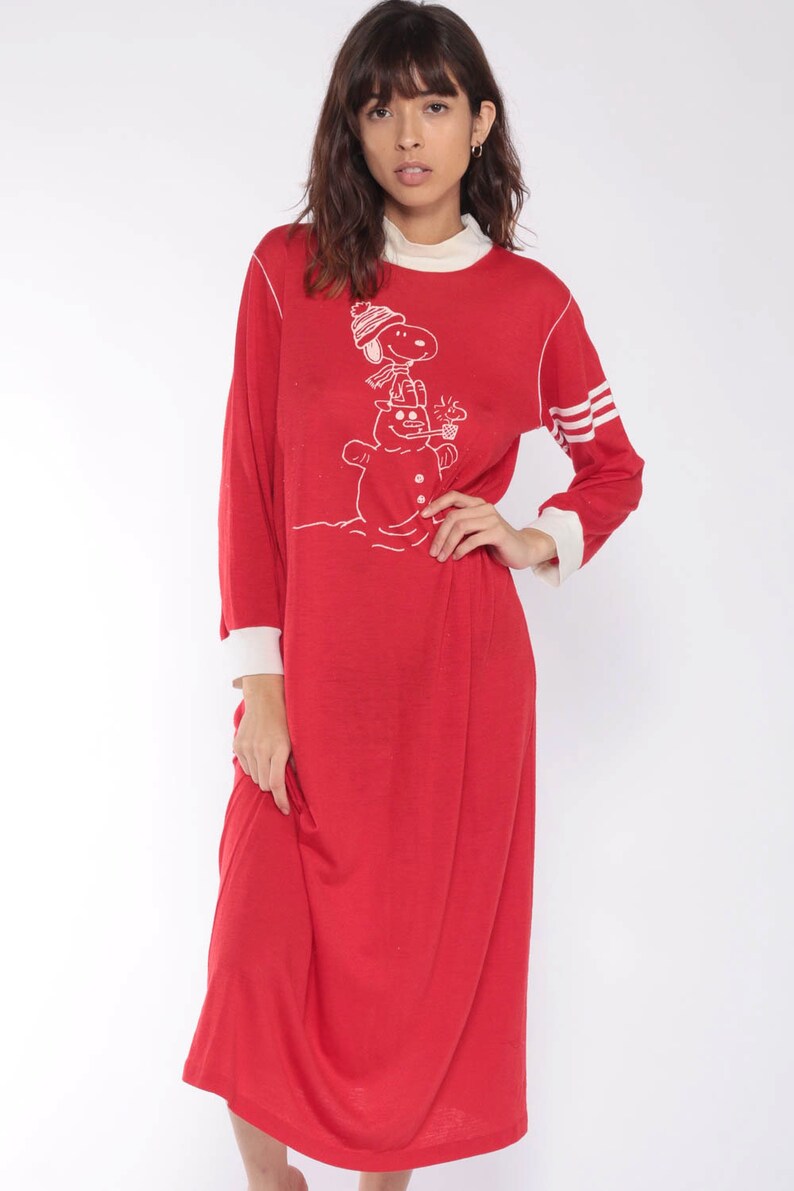 Peanuts Snoopy Girls Pink Poly Nighty Pyjamas