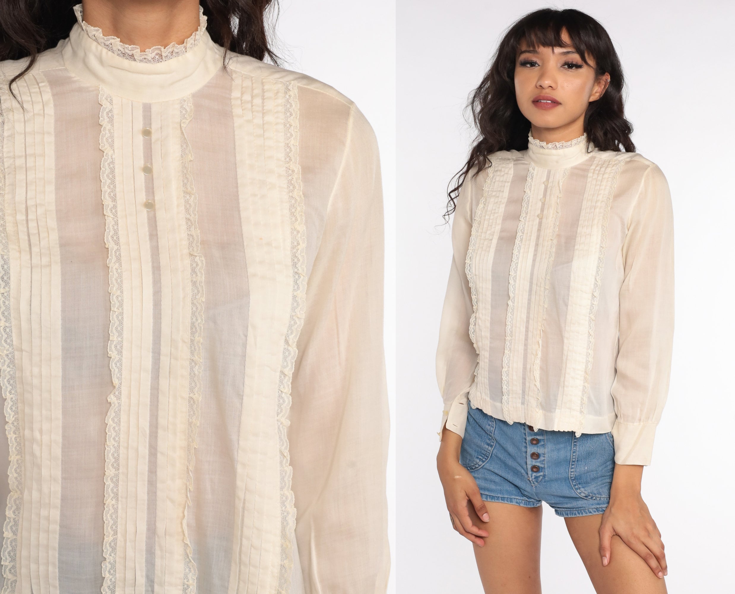 Sheer victorian blouse Clearance