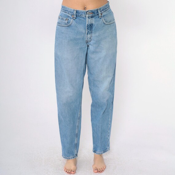 Vintage Levi's 560 Jeans Men's 32 90s Relaxed Jeans High Waisted Rise Blue Denim Pants Tapered Straight Leg Levi Strauss 1990s Size 32 x 32