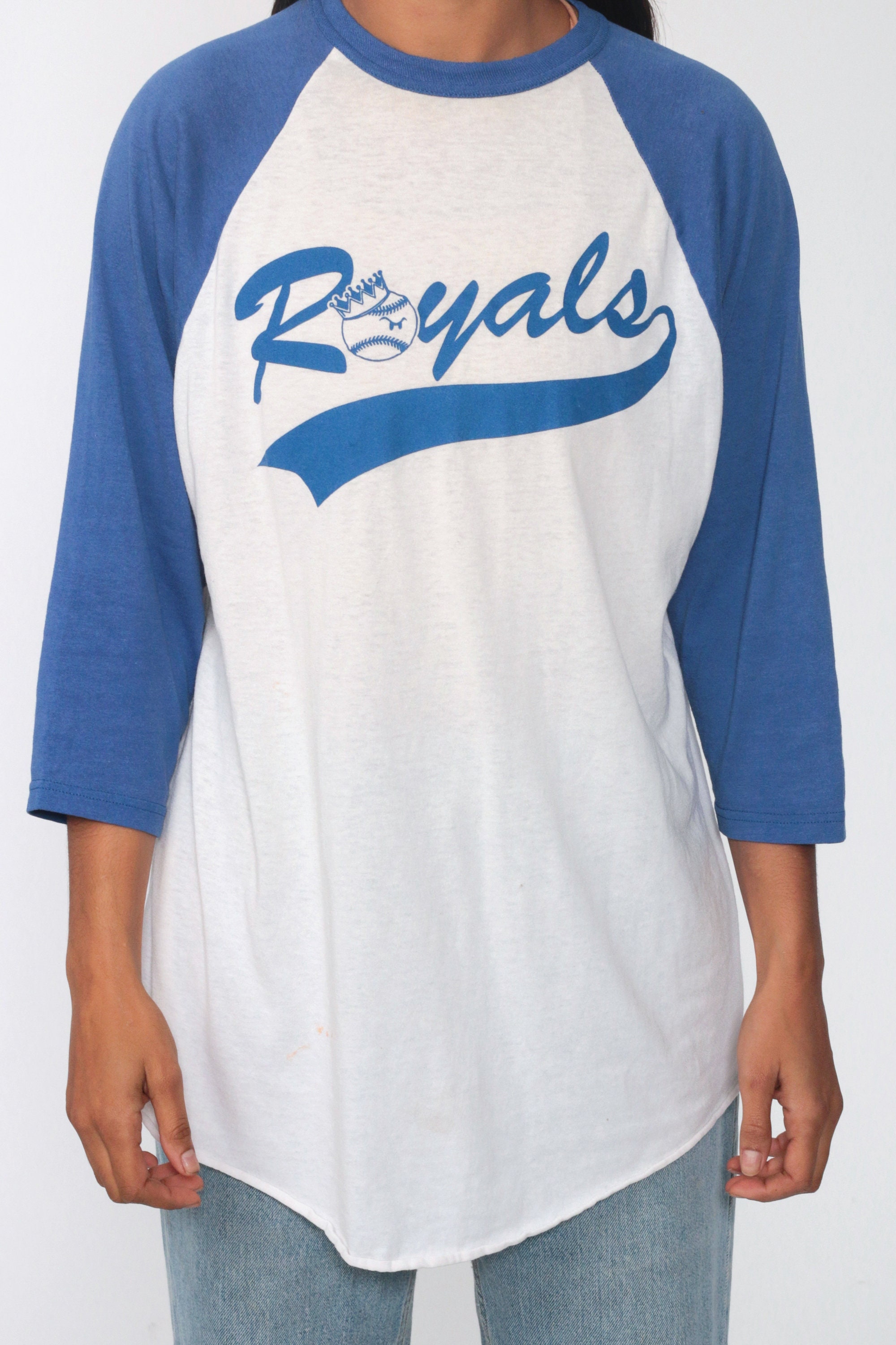 KC Royals Shirt Baseball T Shirt 80s TShirt Kansas City Sports Ringer Tee Russell Graphic 