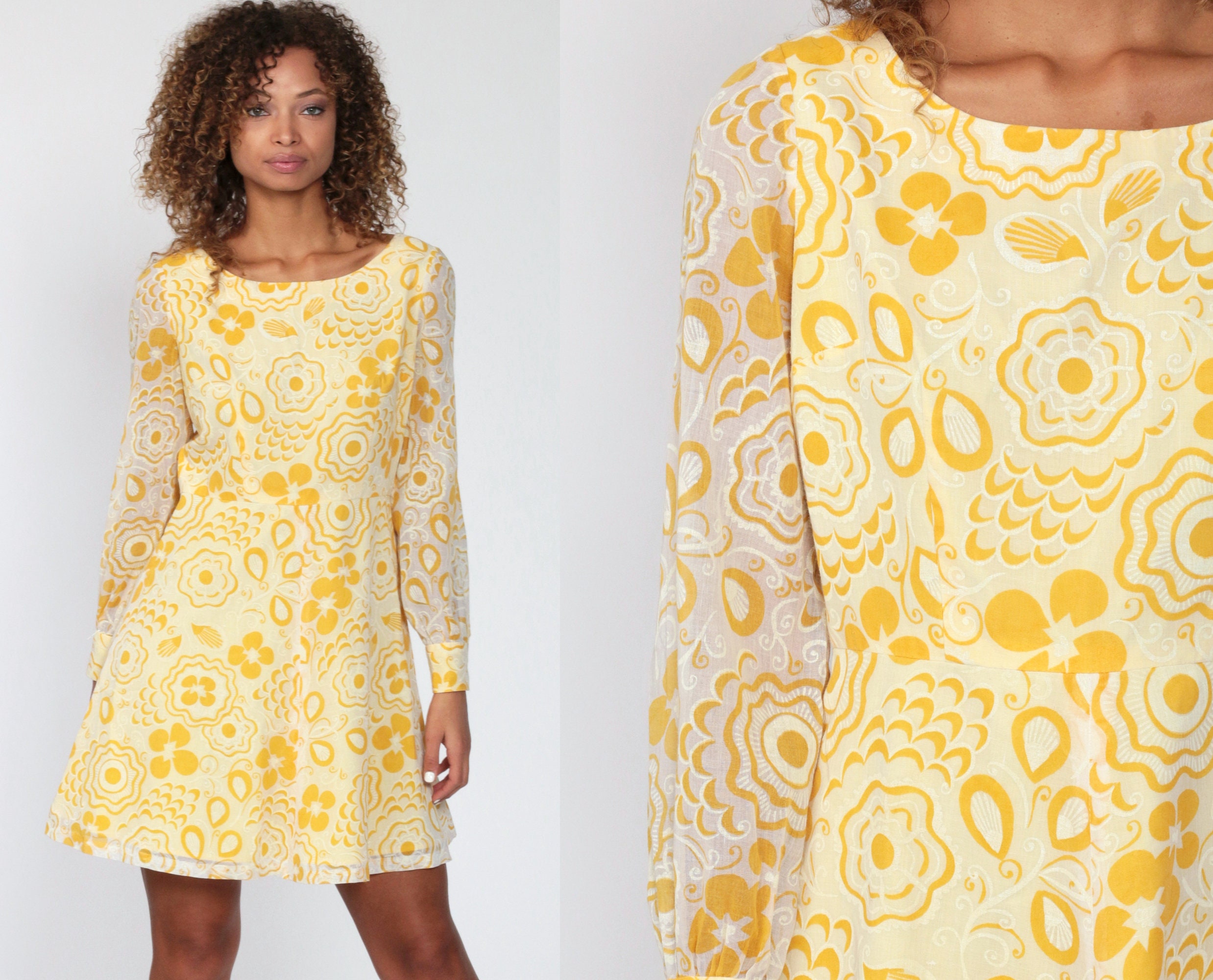 pastel yellow babydoll dress