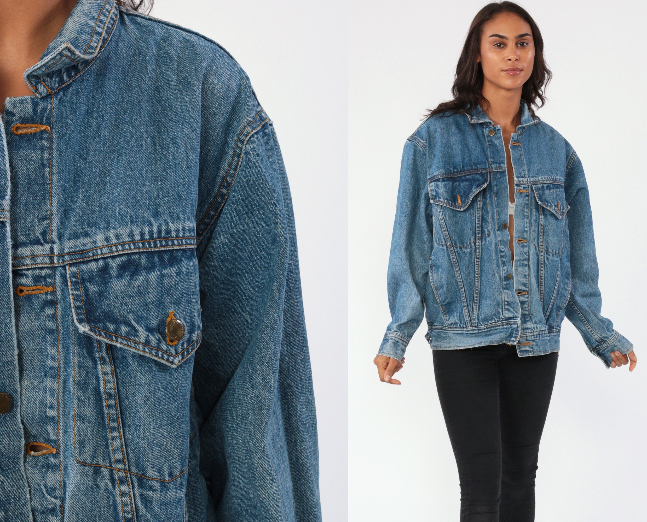 90's jean jacket fashion