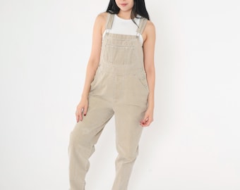Vintage Bruna Denimoveraller Y2K Jeansoveraller Hängselbyxor Avsmalnande Strumphållare Hipster 00-tals Retro Utility Raka Ben Small Medium
