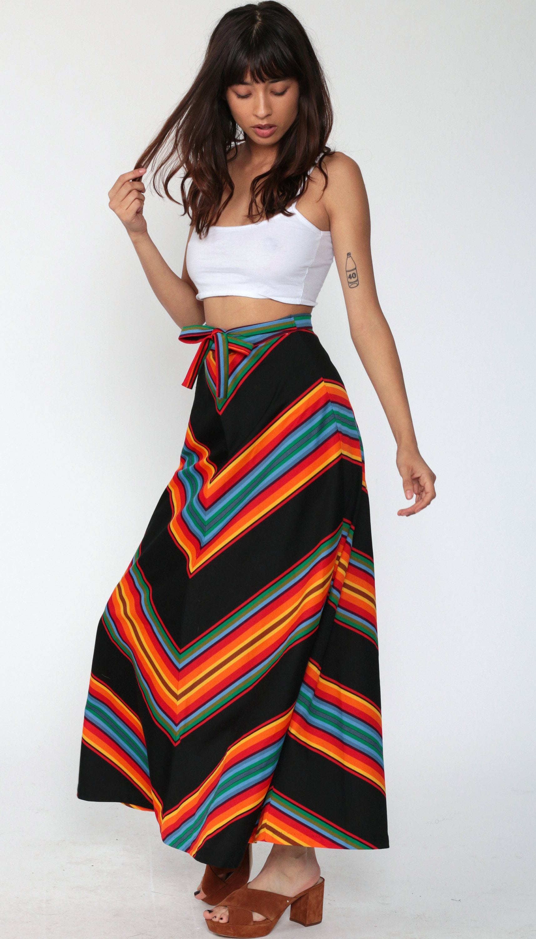 boho gypsy maxi skirt