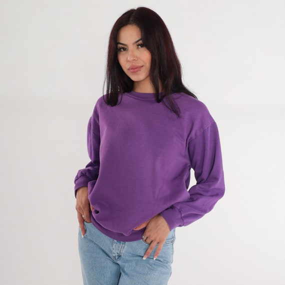 Dark purple sweatshirt womens sale