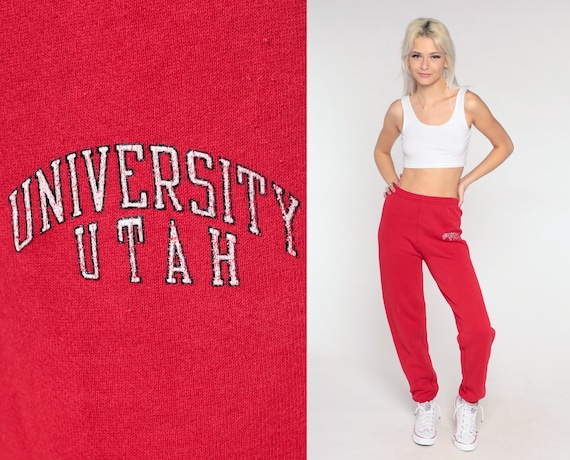 University of Utah Sweatpants Runnin' Utes Joggers 80s 90s