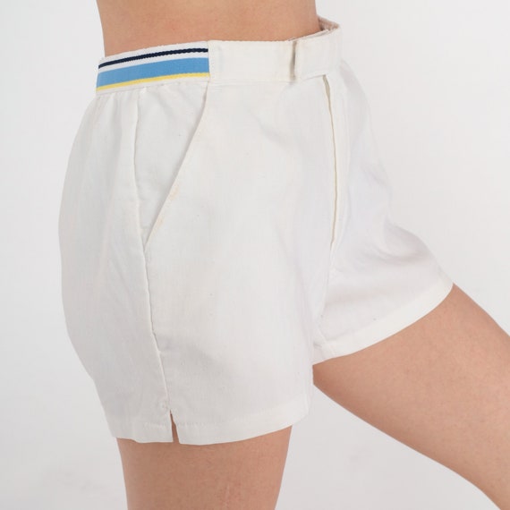 White Tennis Shorts 80s Jantzen Shorts Retro Prep… - image 4