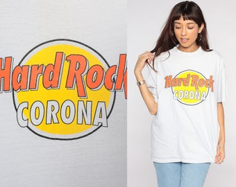 Hard Rock Cafe Shirt Corona California Tshirt 90s Tee Graphic Vintage Single Stitch Retro 1990s Large xl l