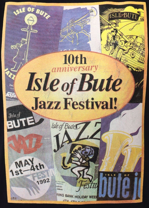 1992 Isle of Bute Jazz Festival Shirt 90s Scotlan… - image 7
