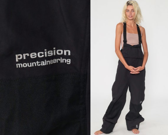 Mountaineering Pants 90s Black Baggy Jumpsuit Susp