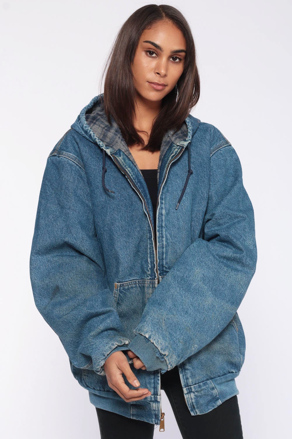 target hooded denim jacket