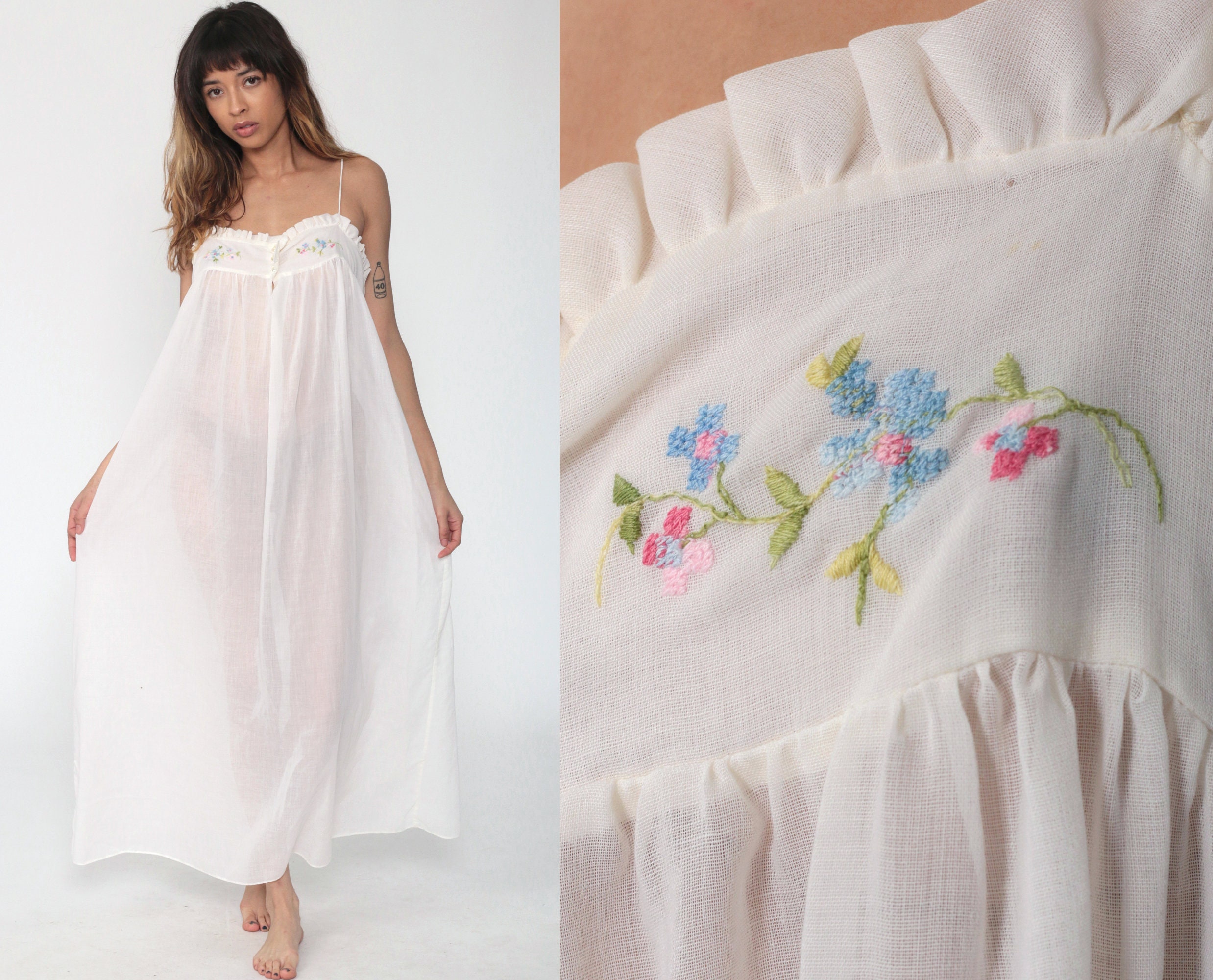 sheer white sundress