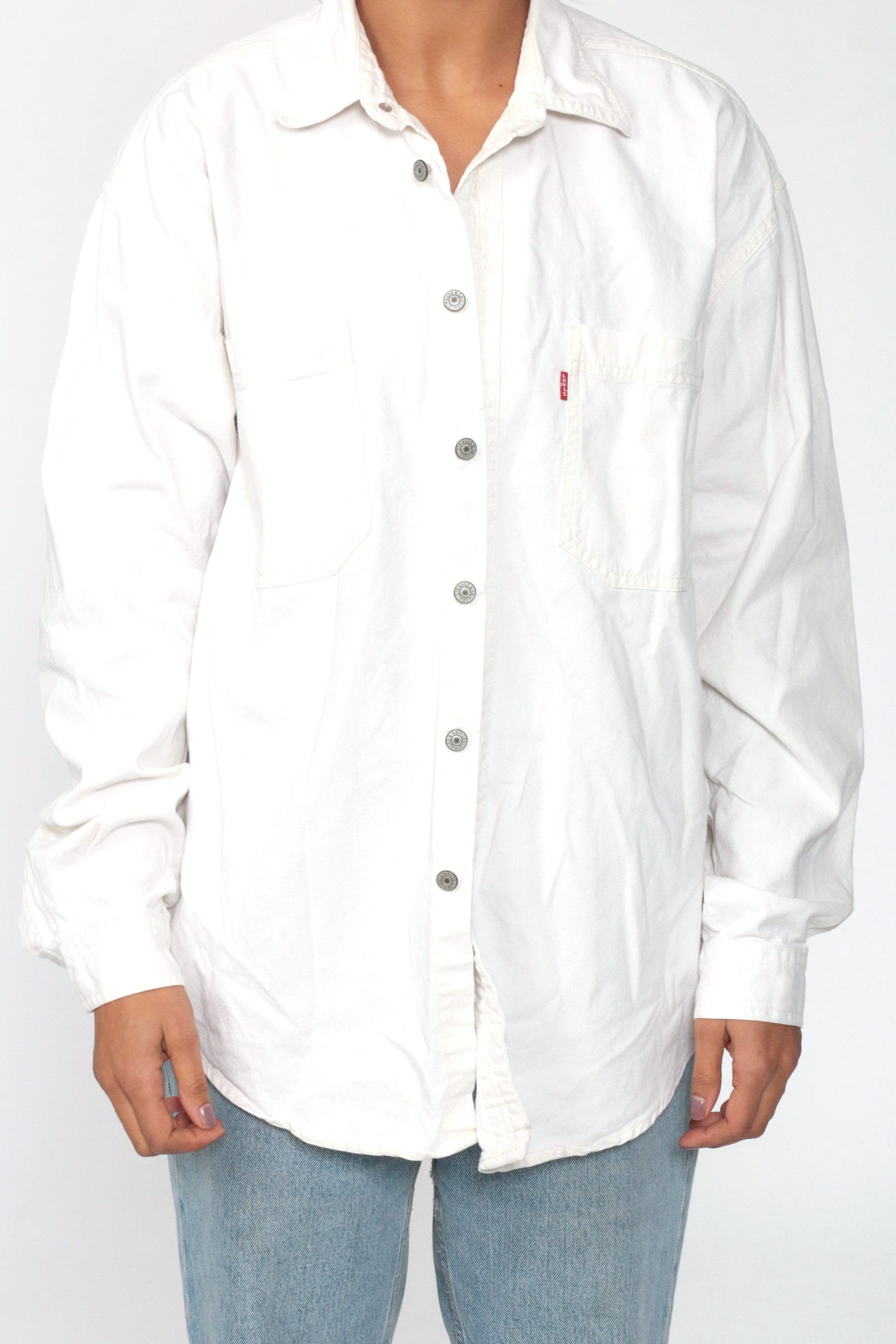 best oversized white button down