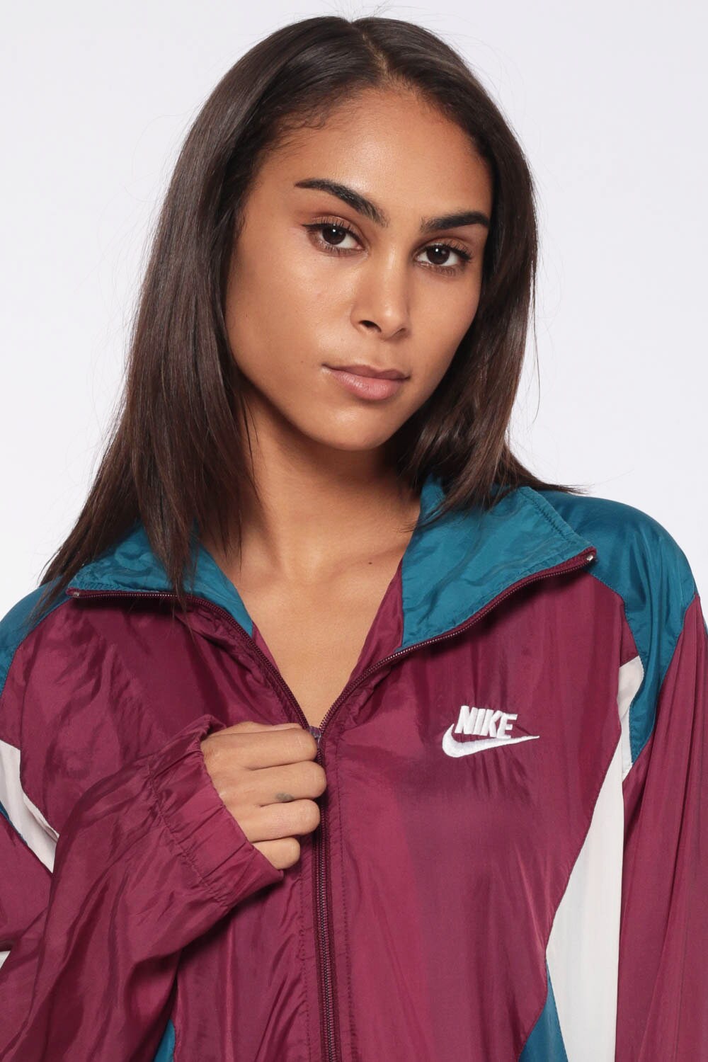 burgundy nike jacket