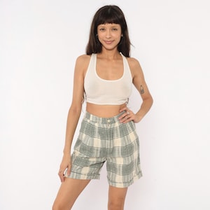 80s Linen Shorts - Etsy