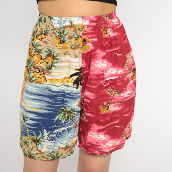 Hawaiian Shorts Y2k Tropical Shorts Palm Tree Island … Gem