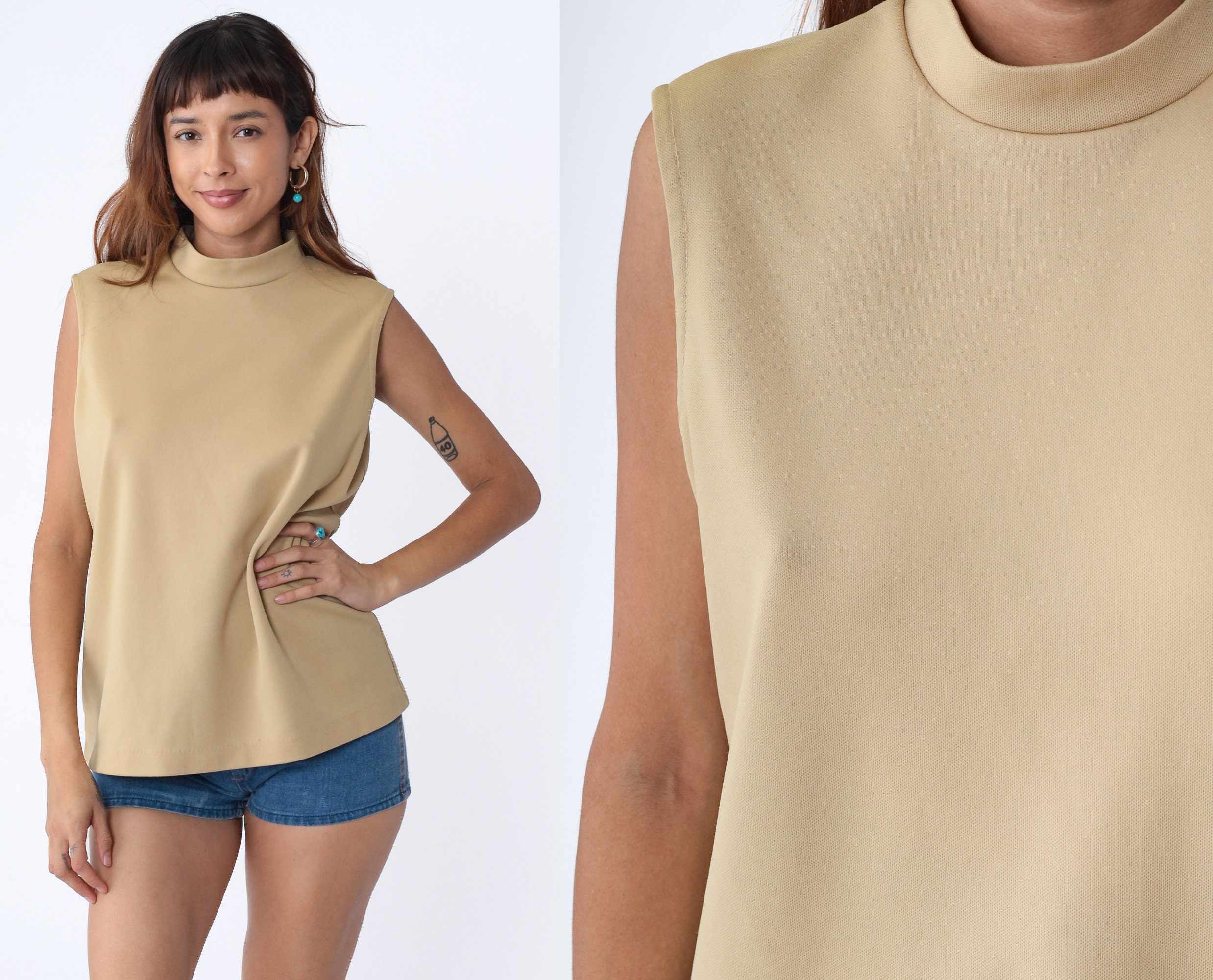 Mock Neck Boxy Shirt -  Denmark