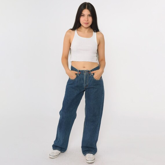 Vintage Levi's 569 Jeans Loose Straight Leg High Rise Jeans Y2K Retro Denim Levi Strauss Relaxed Wide Leg 00s Small S 27x30 Women's