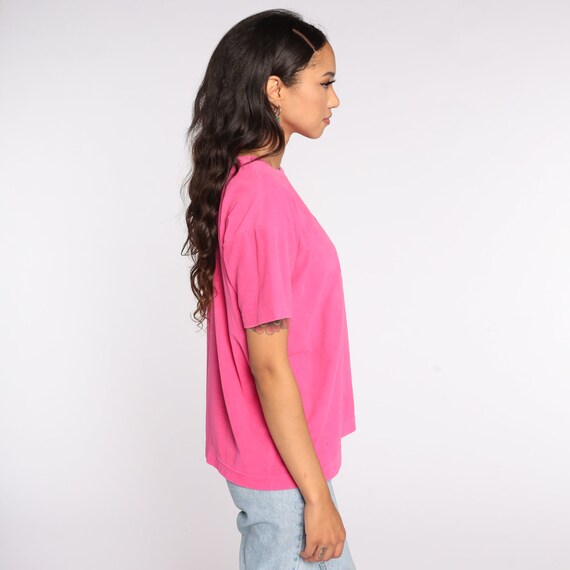 Pink Terry Cloth Shirt 90s Palm Tree Shirt Terryc… - image 4
