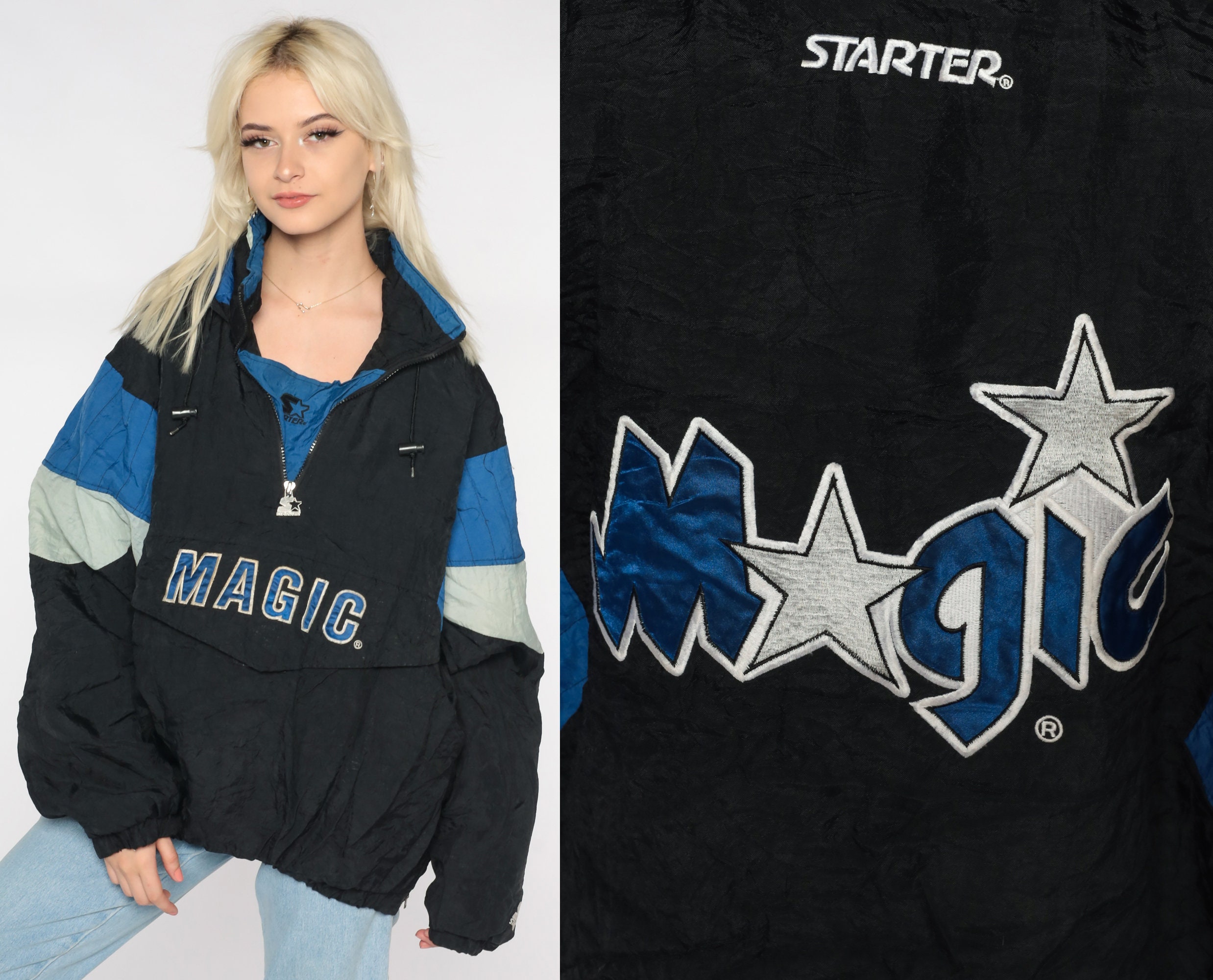 Orlando Magic: 1990's Fullzip NBA Authentics Starter Chevron