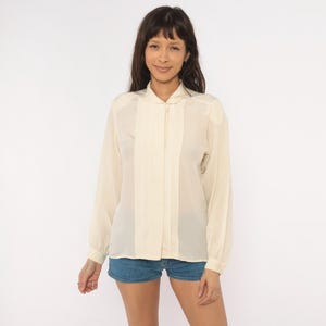 Vintage White Sheer Shirt - Etsy