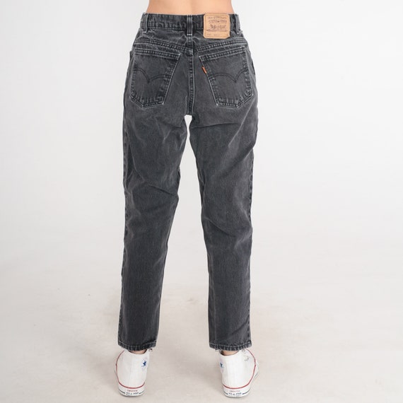 Black Levi Jeans 90s Levis Mom Jeans High Waisted… - image 5