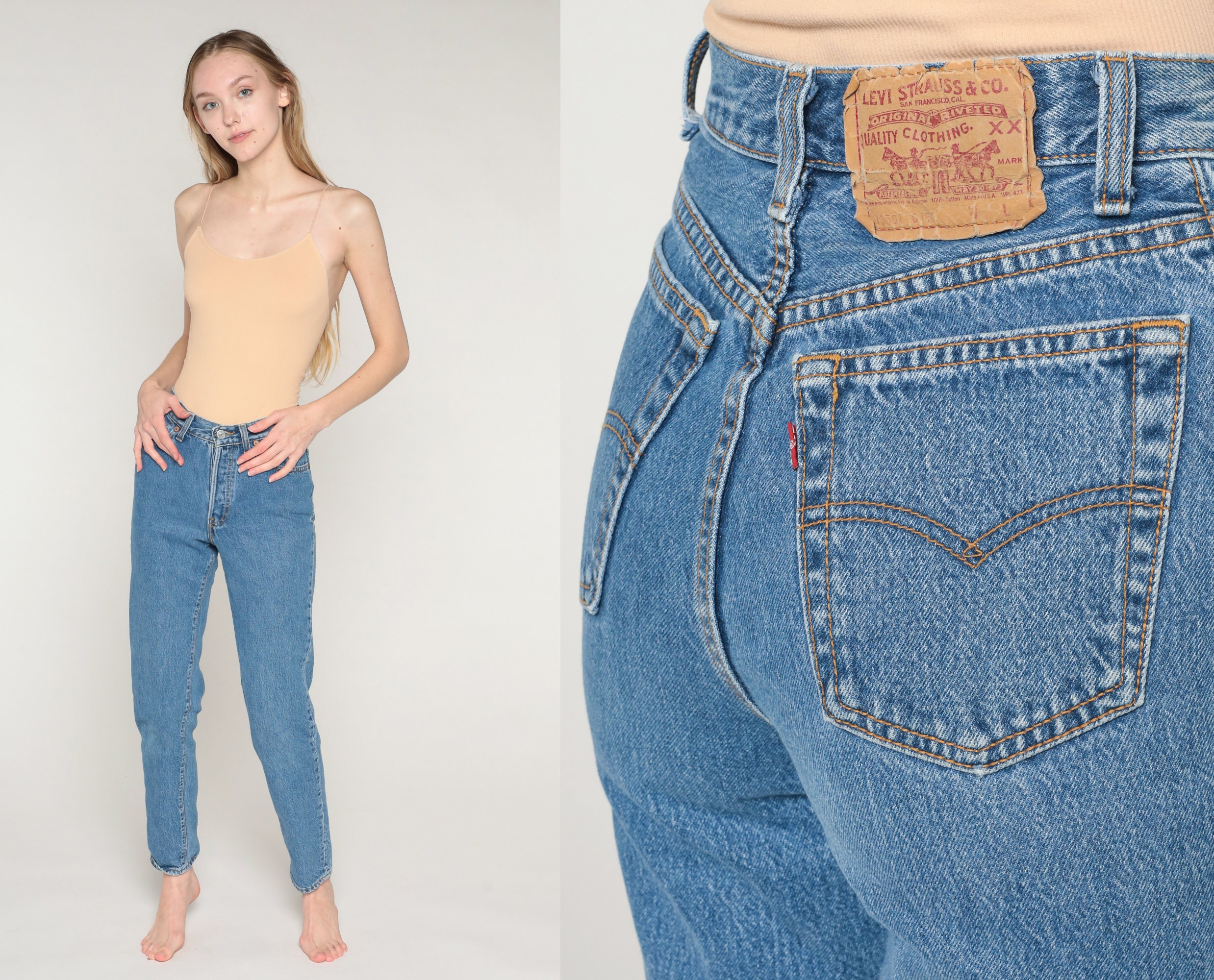 Vintage high top rise levi jeans