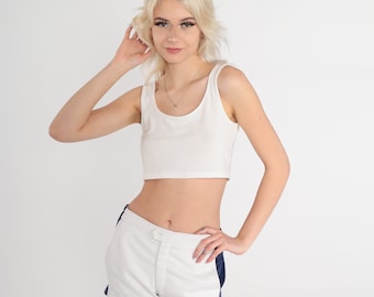 Short De Tennis Vintage Jimmy Connors - Homme - Blanc - Taille 40 - Avec Poches