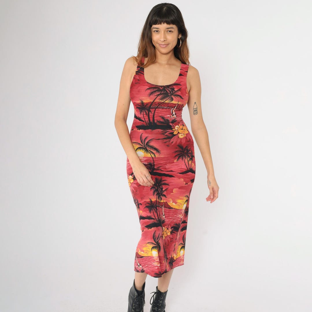 hawaiian bodycon dress Custom Hawaii Oahu Island Long Sleeve Bodycon Dress Hawaiian Warrior a