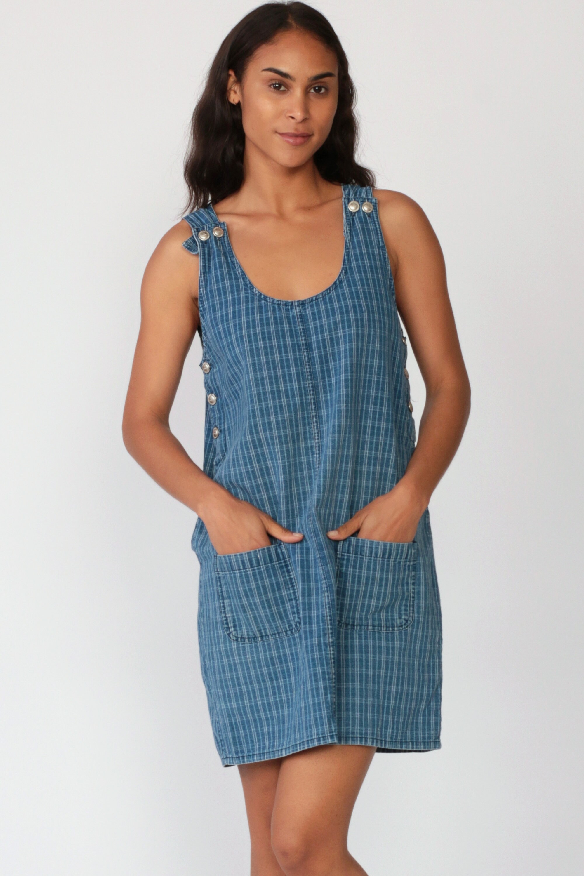 target denim jumper dress
