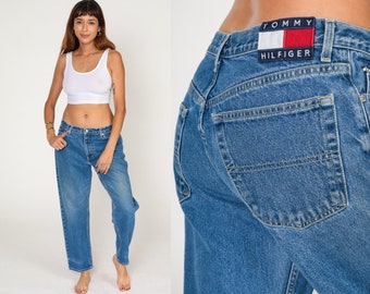 Tommy Hilfiger Jeans Y2K Mid Rise Jeans Retro Straight Leg 