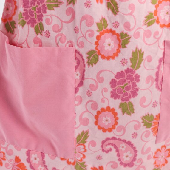 Pink Floral Dress 70s Mod Mini Dress Retro Groovy… - image 6