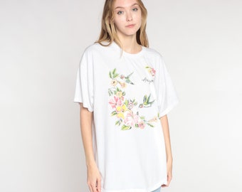 Arizona Green Tea Graphic T-shirt, Retro Y2K Cherry Blossom Print