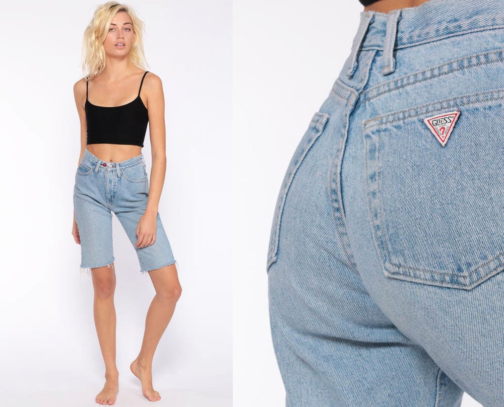 guess jean shorts
