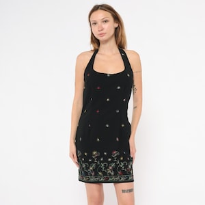 halter plain mini a-line pinafore dress Black Asymmetric Jersey Dallas Midi Dress main image 0